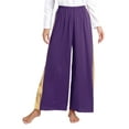 thumbnail image 7 of iiniim Women's Liturgical Praise Dance Long Sleeve Irregular Dress with Wide Leg Pants Choir Dancewear Purple XXL, 7 of 7