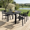 thumbnail image 2 of Crestlive Products Expandable Aluminum Outdoor Patio Dining Table for 4-6, Extendable 31" to 63", Weather-Resistant, 2 of 6