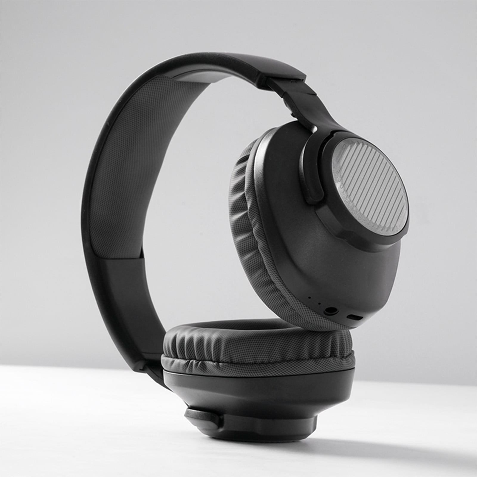 Wireless Headset with Mic for Work, Bluetooth Headset with Microphone (Environmental Noise Cancellation), Wireless Headset with USB Dongle & Charging Dock for PC/Teams/Zoom/Call Center/Home(Black)