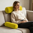 thumbnail image 5 of QuanTara Neck Roll Pillowcase with Zipper – Dark Gray Cylindrical Pillow Cover 5.9x15.7in, Soft Polyester Round Cushion Case for Bedroom, Living Room & Sofa, 5 of 6