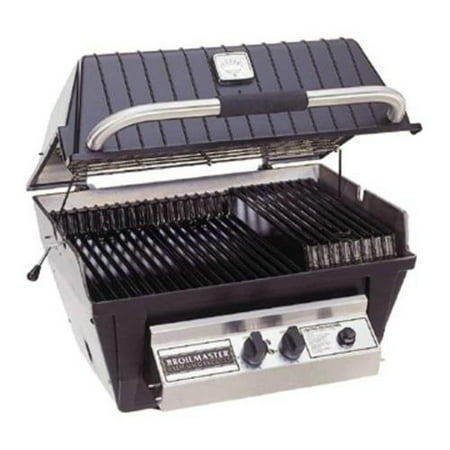 Broilmaster P4 Premium Gas Grill Head with Charmaster Briquets - Stainless Steel