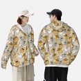 thumbnail image 3 of KLL Music Dancing Cat Print Men's Women’s UPF 50+ Sun Protection Outdoor Hoodie Jacket Long Sleeve Fishing Hiking Performance Shirt-Small, 3 of 6
