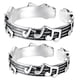 thumbnail image 2 of 2pcs Musical Note Rings Music Note Open Ring Jewelry Gifts Women Men Rings, 2 of 2
