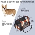 thumbnail image 2 of Rabbit Premium Fabric Cat Carrier Bag - 17x10x11.8 in - 900D Oxford Cloth, Sherpa Base, Nylon Webbing - Stylish and Comfortable Pet Travel Tote, 2 of 7