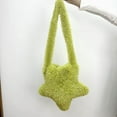 thumbnail image 6 of FNFYFH Women's Fuzzy Star Crossbody Tote Bags Furry Shoulder Bag Cute Purse Handbag, 6 of 7