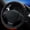Black Orange, variant on Car Steering Wheel Cover Hole Perforation Anti-Slip Universal 15 Inches Leather for Women, Black Orange