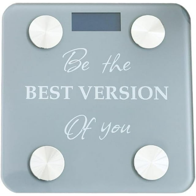 Body Basics Bluetooth Smart Scale - Digital Bathroom Scale with BMI & Body Fat Monitor, Health Analyzer, 400 lbs Capacity, Smartphone App Compatible (Be the Best Version of You))