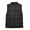 Black, variant on Casual Men Winter Stand Collar Pocket Zipper Vest Plus Size Thick Warm Waistcoat