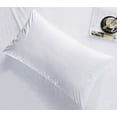 thumbnail image 1 of Protectores de almohada de origen responsable, juego de 2, tacto lujoso, tejido de algodón a prueba de plumón, protección con cremallera, material transpirable, calidad de hotel, color blanco, 1 of 5