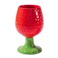 thumbnail image 1 of Taza de cerámica con forma de fresa, 350 ml de capacidad, con forma de fruta, 1 of 2