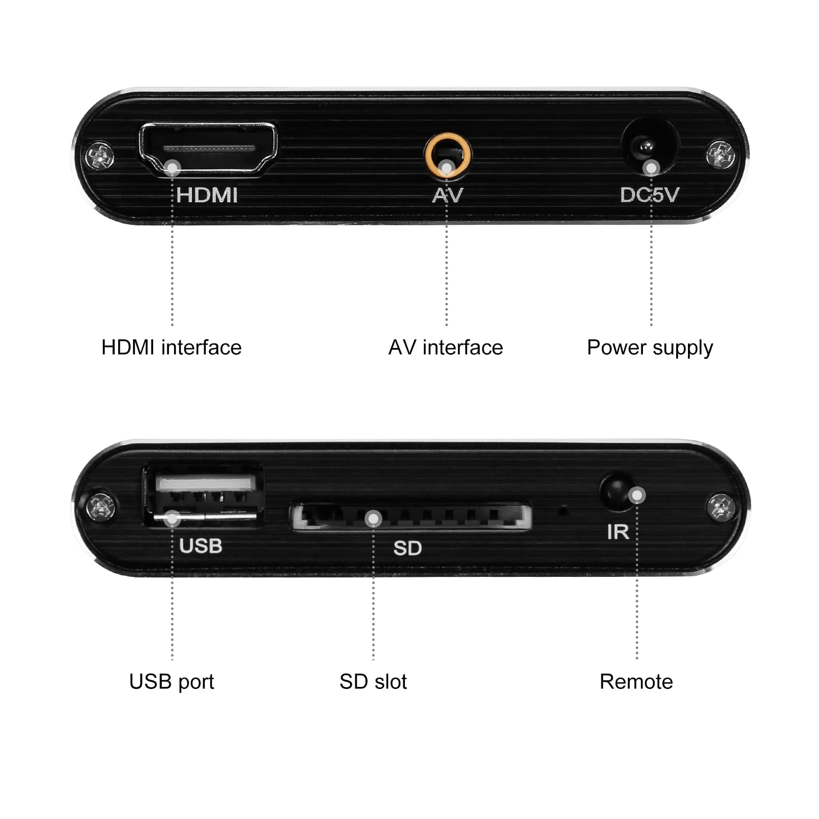 AGPTEK Updated 4K@30hz HDMI TV Media Player with Brazil
