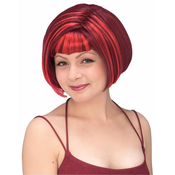 Devil Diva Red Adult Costume Wig