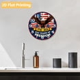 thumbnail image 6 of 12 Inch Patriotic Wall Clock, USA 250th Anniversary Wooden Round Wall Clocks with Silent Non-Ticking Quartz Movement, Battery Operated, Art Decor Hanging Clock for Kitchen, Bedroom, Living Room, 6 of 9