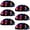 Multicolored 2, variant on PhooArto 6 Pcs Cup Drawer Pulls, Tie Dye Color Butterflies Shell Shape Handles Cabinet Knobs for Dresser Cupboard Closet Wardrobe with Screws