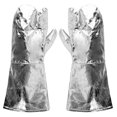 thumbnail image 1 of Aluminum Foil Gloves Heat Resistant High Temperature Insulation 500°C, 1 of 4
