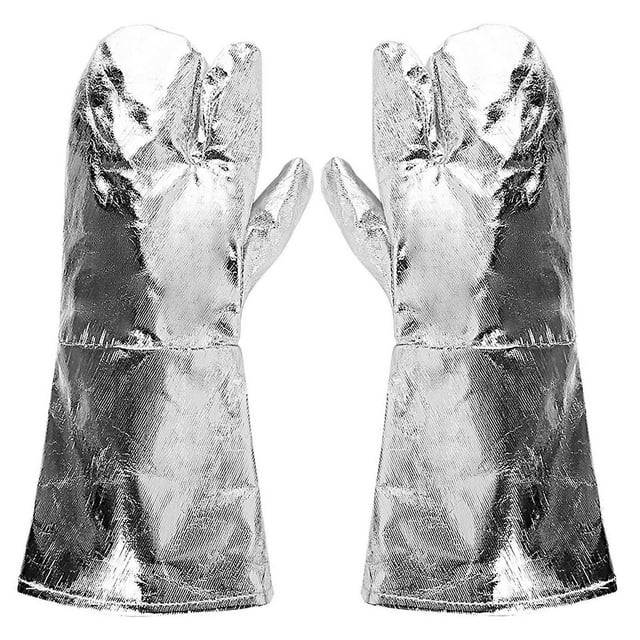 Aluminum Foil Gloves Heat Resistant High Temperature Insulation 500°C