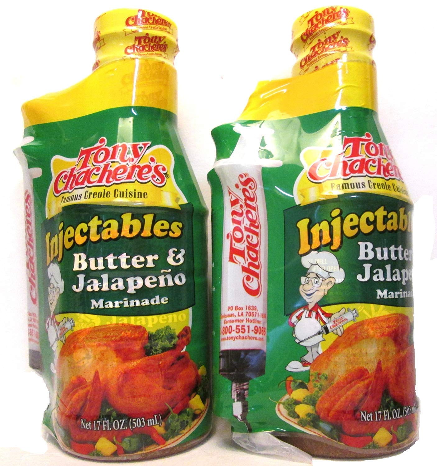 Tony Chacheres Marinade And Injector Butter And Jalapeno 2 Pack