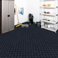 thumbnail image 6 of Mohawk Home Crochet Carpet Tile 24" X 24" Stain/Fade Resistant Peel & Stick Customizable Indoor/Outdoor 15 Piece Carpet Tile, Ocean Blue, 6 of 6