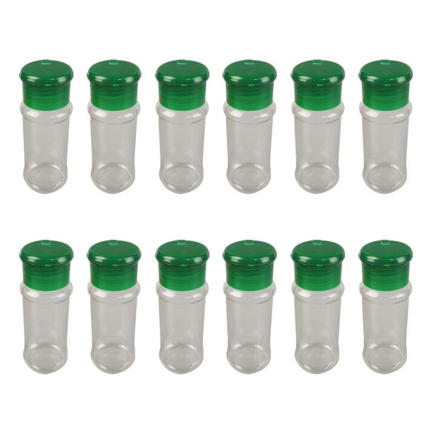 24pcs Plastic Seasoning Bottle Spice Pot Pepper Shakers Salt Jar