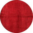 thumbnail image 1 of Ahgly Company Indoor Round Abstract Red Modern Area Rugs, 7' Round, 1 of 4