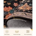 thumbnail image 5 of Area Rugs 5'x7' Washable NonSlip Floral Vintage Distress Print Pattern Medallion Carpet For Living Room Bedroom Dining Room Black Colorful Floral Dark Tan, 5 of 7