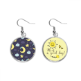thumbnail image 1 of Patrón de dibujos animados luna Noche personificacion Pendiente Sol Flor Pendiente Joyas Moda Unbranded M, 1 of 3