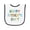 White and Black, variant on Inktastic Happy Father's Day Baby Terry Cloth Bib