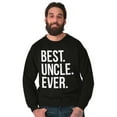 thumbnail image 5 of Best Uncle Ever Niece Nephew Men's Crewneck Sweatshirt Brisco Brands S, 5 of 6