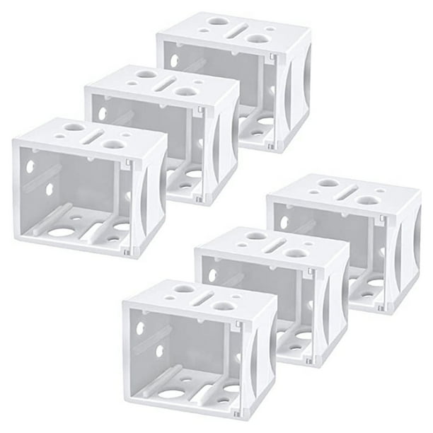 6 Pcs Blind Brackets Low Profile Box Mounting Bracket Blinds Headrail