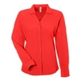 thumbnail image 4 of CORE365 CE510LW Women's Ultra UVP Long Sleeve Marina Shirt-Marina Red-S, 4 of 6