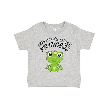

Inktastic Grandpa s Little Princess- Cute Frog Gift Toddler Toddler Girl T-Shirt