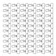 thumbnail image 4 of 38.5mm/1.5in High Silver White Zinc Alloy D Ring Clasp - 60PCS, 360 Degree Rotation, Flexible Key Chain Clip Hook, 4 of 5