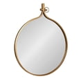 thumbnail image 2 of Kate and Laurel Yitro Miroir Mural Rond, 30 x 37, Or, Décor Mural Moderne Décoratif Polyvalent, 2 of 15
