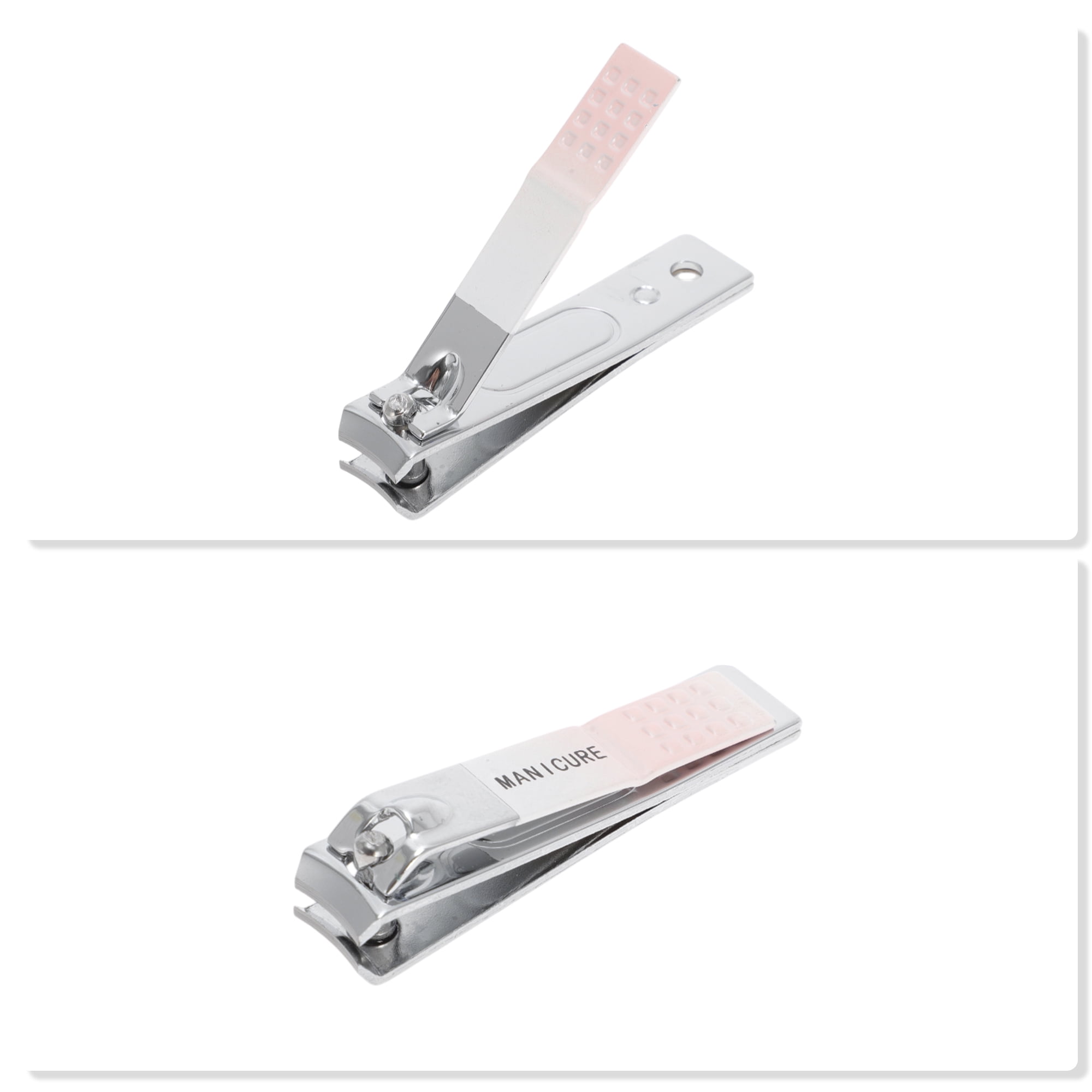 Unique Bargains 7pcs Gradient Nail Clippers Set for Toenails and Fingernails 2.36" Pink