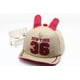 thumbnail image 1 of Gorra de béisbol para niños con borde suave bordado con 36 letras, gorra con orejas de dibujos animados para niños y niñas, 1 of 6