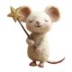 thumbnail image 3 of Ratones hechos a mano con adornos de muñecos de ratón estrella, miniatura navideña creativa para interiores Estilo C, 3 of 7
