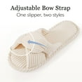 thumbnail image 3 of Ecetana Womens House Slippers Cross Band Open Toe Comfortable Home Shoes, 3 of 6
