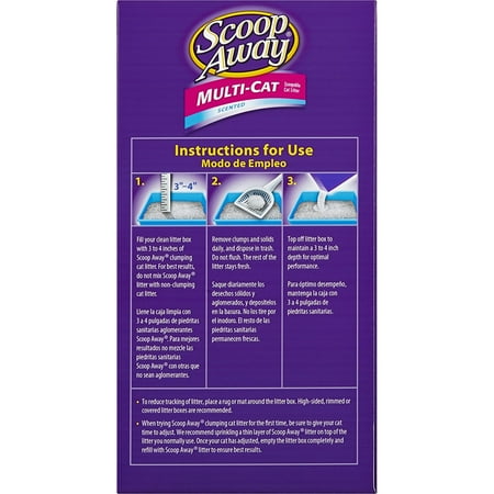 Scoop Away Clumping Cat Litter Multiple Cat Formula, 20-lb