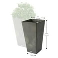 thumbnail image 2 of Algreen Valencia 2 Square Planters 10-In. by 20-In. Height - Concrete 2PK, 2 of 4