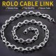 thumbnail image 3 of Collar, cadena y casa, cable Link Rollo, acero inoxidable, 9 mm, 66 cm, 3 of 7
