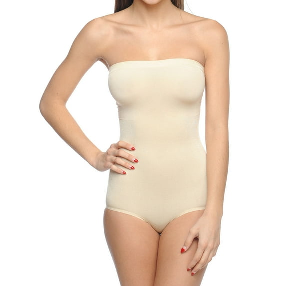 Body Beautiful shapewear seamless strapless bodysuit