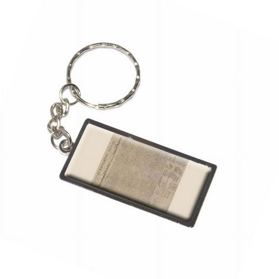 United States Declaration Of Independence Keychain Key Chain Ring