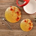 thumbnail image 2 of SKYSONIC Autumn Leaves Maple Pot Holders Trivets, 2 Pcs Heat Resistant Trivets, Cotton Thread Weave Mats for Hot Pads Pans Pot Bowl Teapot for Kitchen Decor, 2 of 7