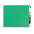 thumbnail image 5 of Smead 26837 Colored End Tab Classification Folders with Six Fasteners - Letter, Green (10/Box), 5 of 7