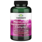 Swanson Microlactin Glucosamine Joint Complex with Hyaluronic Acid 120 Tablets