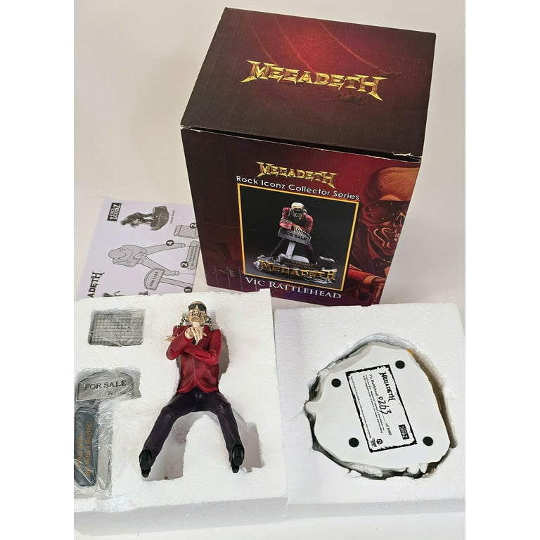 メガデス フィギュア　megadeth ROCK Vic Rattlehead Megadeth Rock Band Vic Rattlehead Music Vinyl POP Figure Toy