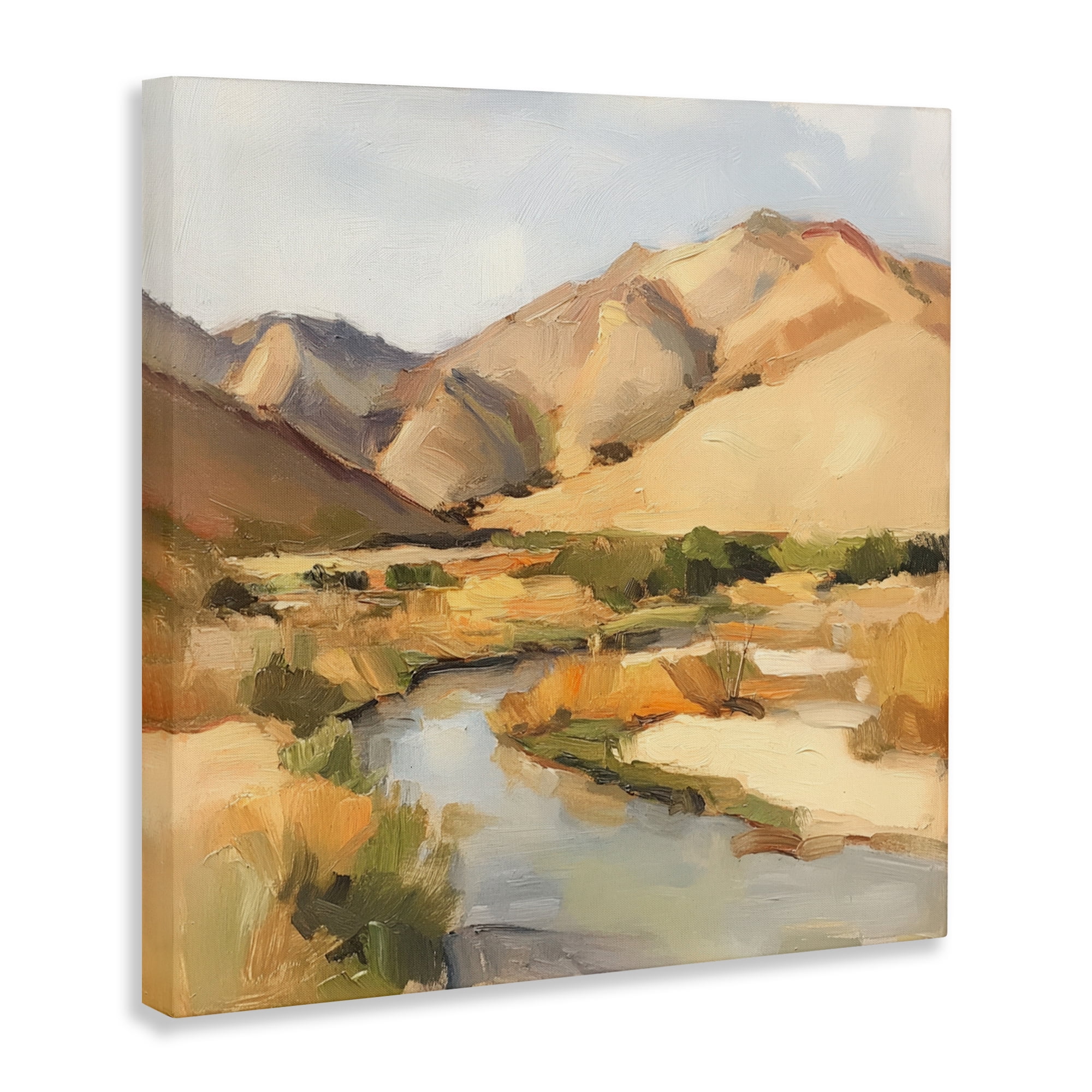 Stupell Industries Wispy Desert River Canvas Wall Art, design by Petal Prints Design