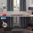 thumbnail image 7 of Blackout Curtains, Blackout Curtains Set of 2 for Bedroom Living Room 42x63 in, Thermal Insulated Room Darkening Drapes with Grommet Top, Noise Reduction & Light Blocking, Printed Gray, 7 of 7