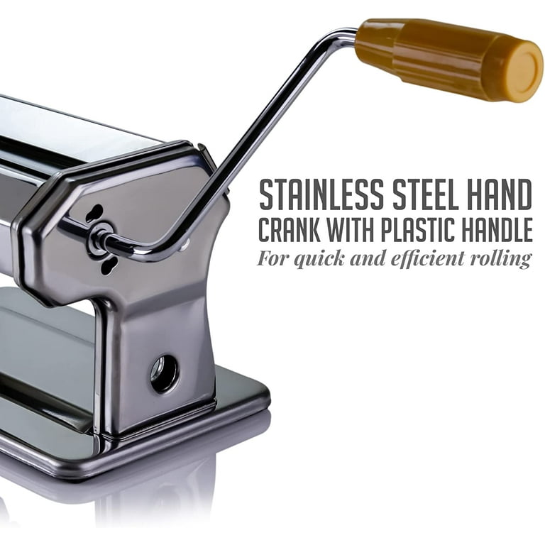 Lowestbest Pasta Maker Machine Hand Crank, Stainless Steel Kitchen