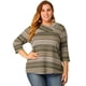 thumbnail image 4 of Top de Punto de Rayas Boho Agnes Orinda Cuello Vuelto Multicolor XL, 4 of 6
